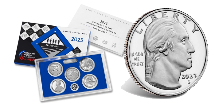 2023 American Women Quarters Silver Proof Set Available April 4. Image: United States Mint.