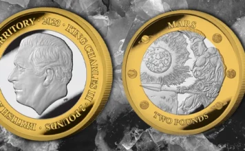 New Antarctic Glaciers £2 Coin Series Starts With Mars Glacier. Image: CoinWeek / Pobjoy Mint.