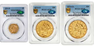 CAG Set of Fairmont Collection Gold Coins - Stack's Bowers Galleries Spring 2023 Whitman Expo Auction