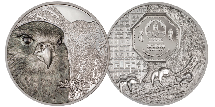 CIT Mongolian Falcon Platinum Coin (2023)