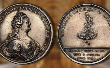1790-Dated Catherine II silver "Peace with Sweden" Medal. Image: NGC / CoinWeek.