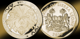 Lion Featured on 3rd Coin in 2023 African Animal Mask Series - Pobjoy Mint