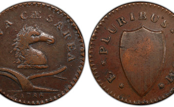 New Jersey Half Penny. PCGS Defines Early American Coppers by Correct Denominations. Image: PCGS.