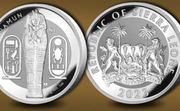 Pobjoy Mint 2023 Sierra Leone Silver Reverse Frosted Tutankhamun Bullion Coin