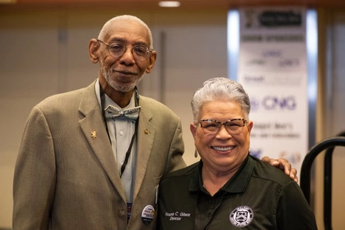 ANA President Ralph Ross and U.S. Mint Director Ventris Gibson. Image: American Numismatic Association.