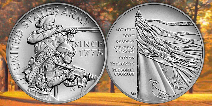 US Mint Releases U.S. Army 2.5 Ounce Silver Medal March 6