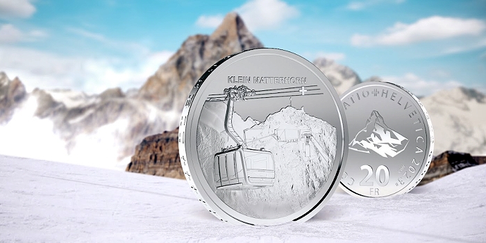 Klein Matterhorn Silver Coin Honors Major Swiss Project