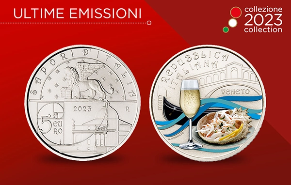 Food and Wine Culture Series – Veneto commemorative Italian coin. Image: Mint of Italy.