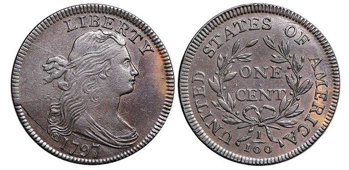 1797 Cent Source Coin