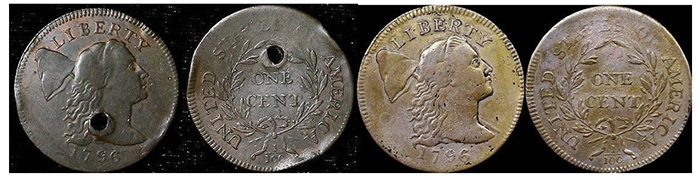 Repaired 1798 S-158 cent.