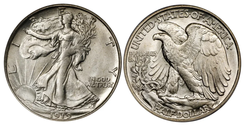 1919-D Walking Liberty Half Dollar. Image: Stack's Bowers.