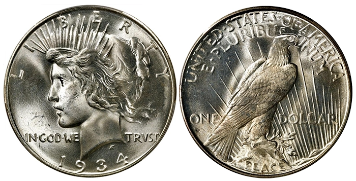 1934-D Peace Dollar. Image: Stack's Bowers.