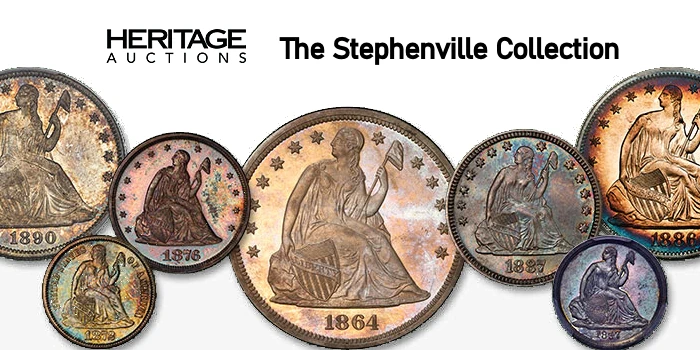 Stephenville Collection of Seated Liberty Coins Offered by Heritage