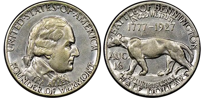 Counterfeit Coin Detection - 1927 Vermont Half Dollar