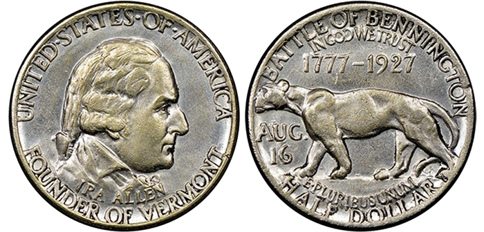 Counterfeit 1927 Vermont Half Dollar. Image: NGC.