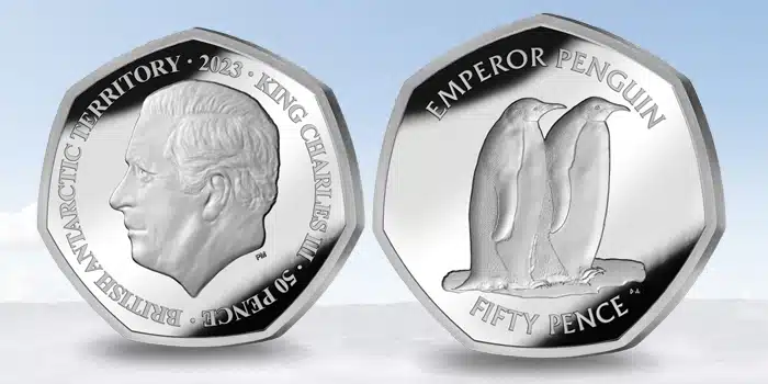  New Inverted 50p Coins Celebrate World Penguin Day THE ANTARCTIC EMPEROR PENGUINS