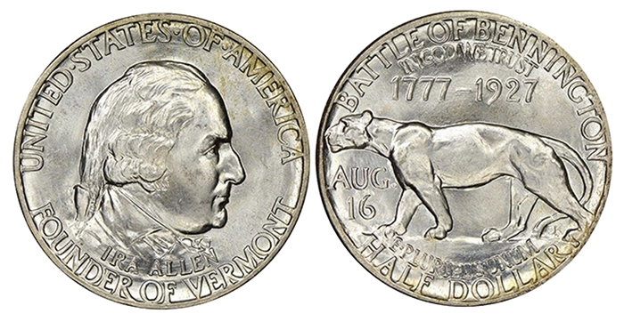 Genuine 1927 Vermont Half Dollar. Image: NGC.