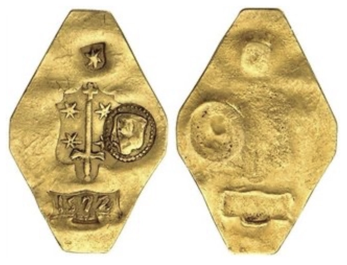 NETHERLANDS. HAARLEM. Siege of 1572. Obsidional Ducat, 1572. Stack's (pre-Feb 2011), Stack & Kroisos, Collections, 14 January 2008, Lot: 3078, realized: $43,000.