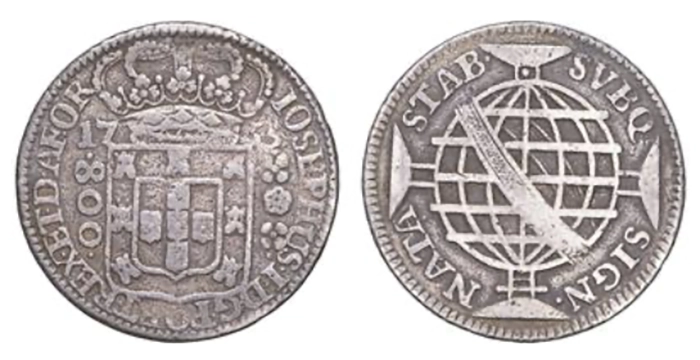 Mozambique - D. José I (1750-1777)Silver - 800 Réis 1755. Numisma Auction 124, Lot 348 - 30.09.2020.