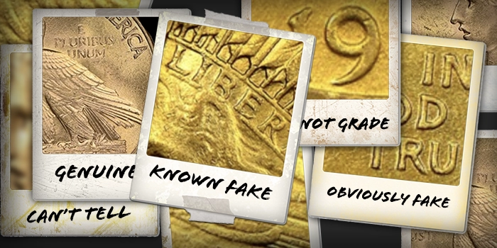 NGC Counterfeit Detection: 1915 Eagle Gold Coin. Image: CoinWeek / NGC.