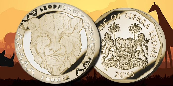 2023 Pobjoy Mint Leopard Coin.