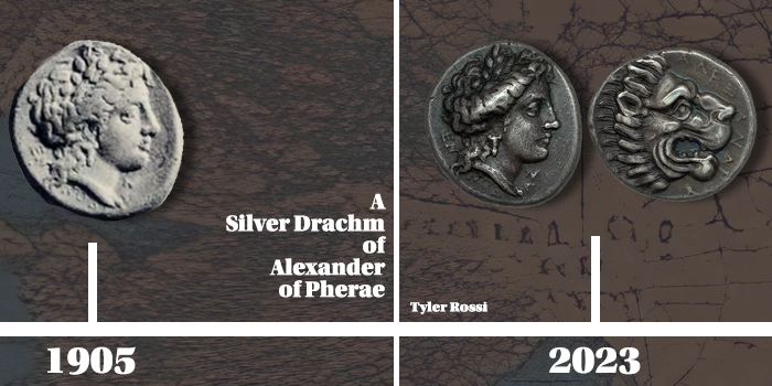 A Silver Drachm of Alexander of Pherae. Image: CoinWeek.