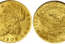 1808 Capped Bust Quarter Eagle. Image: Stack's Bowers.