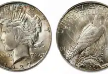 Mint State 65+ 1927-S Peace Dollar in Stack’s Bowers Auction