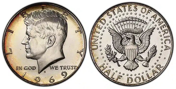 1969-S Kennedy Half Dollar. Image: PCGS.