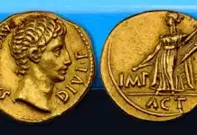 Augustus (27 BC-AD 14). AV aureus. Image: NGC.