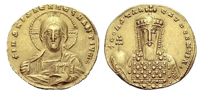 Constantinus VII Sole Reign  Solidus 27 January – 6 April 945. Image: CNG.