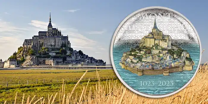 Mont-Saint Michel 5-ounce silver coin from CIT.