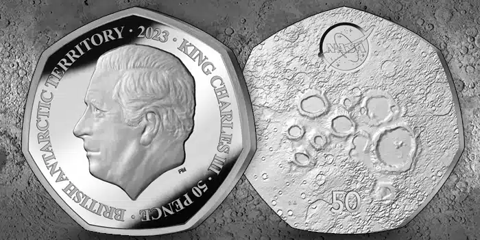 New 2023 Coin Features Moon Surface With Frosted Finish