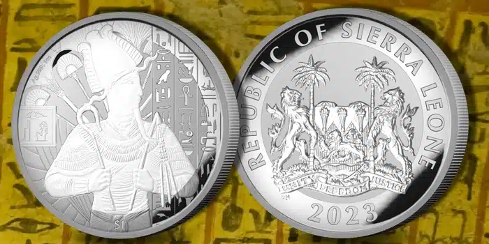 New 2023 Egyptian Gods Reverse Frosted Silver Bullion Coin Features God Osiris

Celebrating 250 Years Since the Birth of British Egyptologist Dr Thomas Young