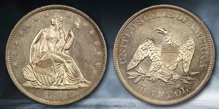 1861-O Half Dollar. Image: David Lawrence Rare Coins / CoinWeek.