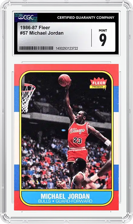 CGC 9 Fleer Michael Jordan rookie card. Image: CGC.