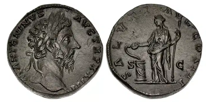 Marcus Aurelius. 161-180 CE. Æ Sestertius. Image: CNG.