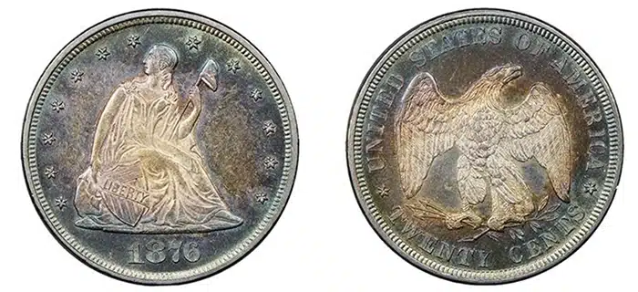 1876 Twenty Cents from NGC Coin Explorer