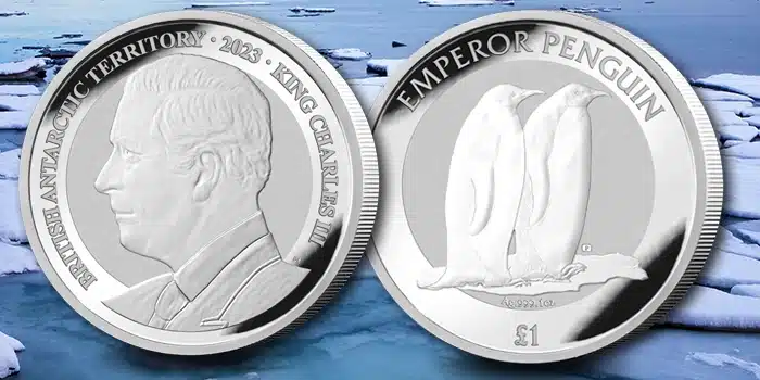 Limited Edition Silver Bullion Coin Features Emperor Penguin