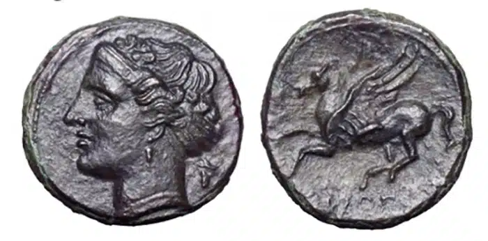 Syracuse Æ15. Hieron II, circa 274-216 BCE. Image: Roma Numismatics, Ltd.