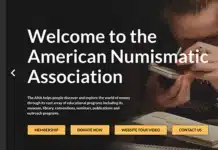 The American Numismatic Association has recently launched a new version of its website.