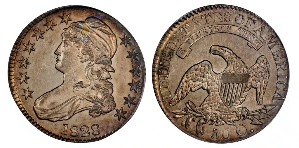 1828 Proof Capped Bust Half Dollar. Image: Stack's Bowers.