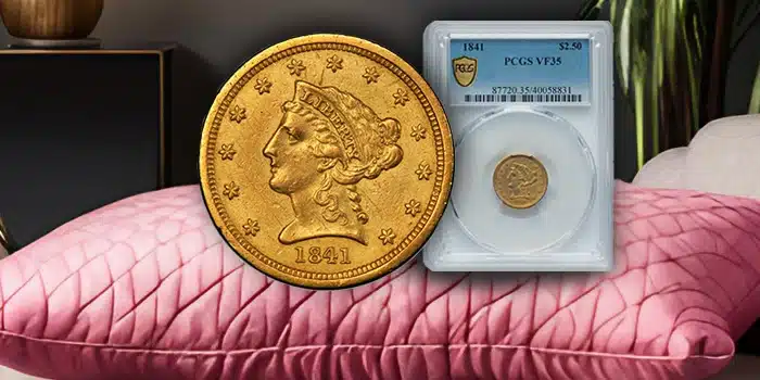 1841 Quarter Eagle, dubbed "The Little Princess" to be auctioned by Heritage Auctions.