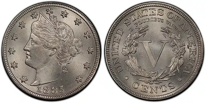 The Key-Date 1885 Liberty Nickel. Image: PCGS.