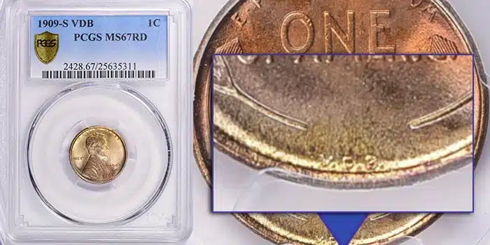 PCGS MS67RD 1909-S V.D.B. Cent to sell at GreatCollections