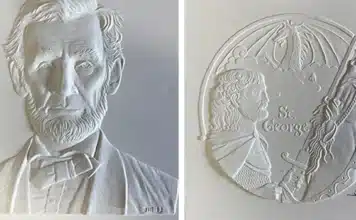 Two bas relief models by John Mercanti.