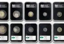 Matched 1901 Proof Set in NGC Black Holders at GreatCollections. Image: GreatCollections.