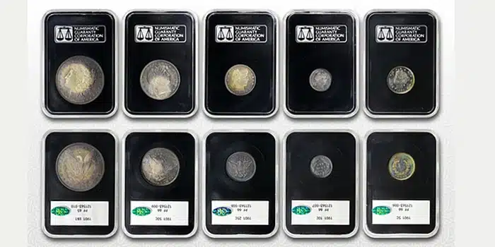 Matched 1901 Proof Set in NGC Black Holders at GreatCollections. Image: GreatCollections.