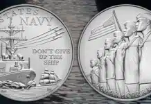 United States Navy Medal. Image: United States Mint.