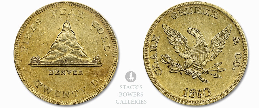 Stack's Bowers to Offer 1860 Clark Gruber $20 in August Auction